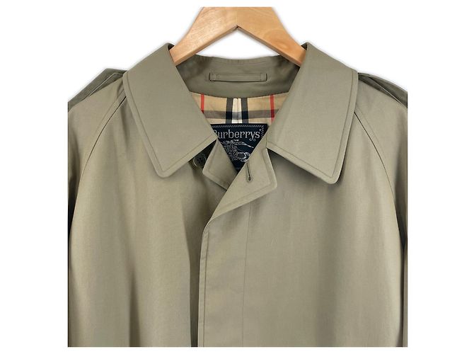 Gabardina Burberry Trench Coat de algodón Beige Caqui - vista 3