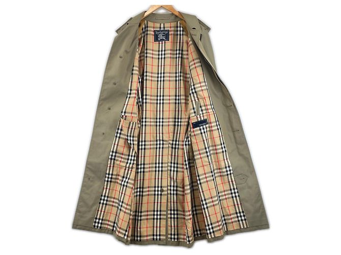 Gabardina Burberry Trench Coat de algodón Beige Caqui - vista 8