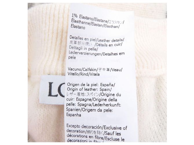 Loewe Anagram Lederpatch Jogger Hose Beige Roh - Ansicht 10
