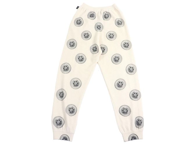 Loewe Anagram Lederpatch Jogger Hose Beige Roh - Ansicht 2