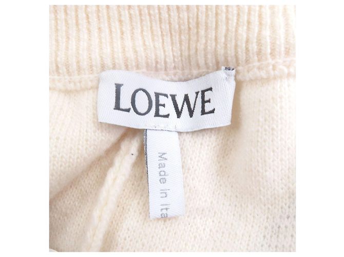 Loewe Anagram Lederpatch Jogger Hose Beige Roh - Ansicht 7