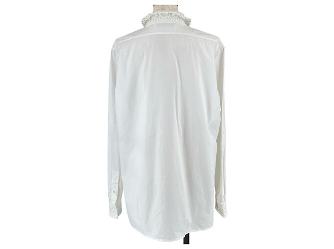 Camicia a maniche lunghe in cotone Valentino WB0AB3155A6 Bianco - vista 3