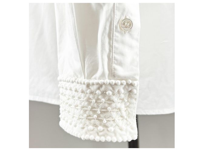 Camicia a maniche lunghe in cotone Valentino WB0AB3155A6 Bianco - vista 5