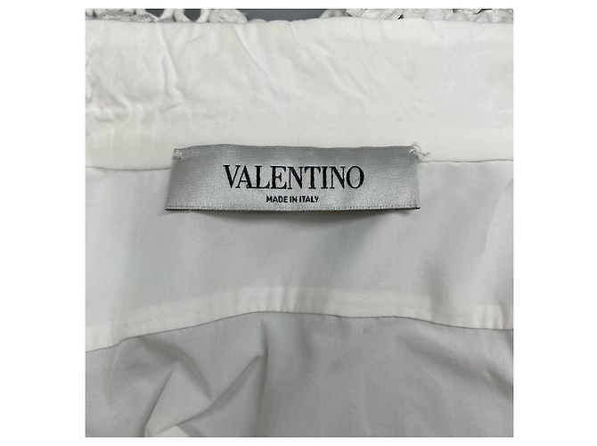Camicia a maniche lunghe in cotone Valentino WB0AB3155A6 Bianco - vista 6