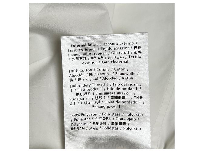 Camicia a maniche lunghe in cotone Valentino WB0AB3155A6 Bianco - vista 9