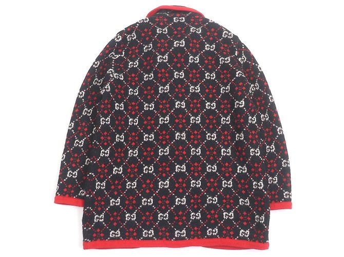 Cárdigan de jacquard GG Gucci Negro - vista 3