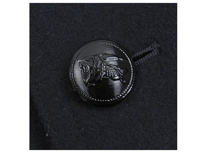 Abrigo cruzado de piel de conejo Burberry Black Label Azul Azul marino - vista 6