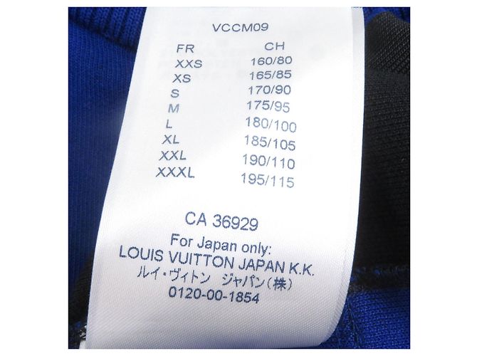 Camiseta de manga corta de punto jacquard Louis Vuitton Negro Azul - vista 9