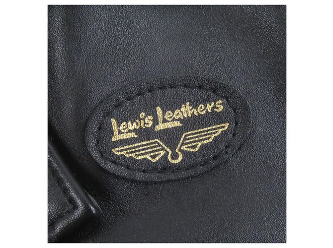 Autre Marque Chaqueta de cuero Lewis Leathers AVIAKIT Negro - vista 6