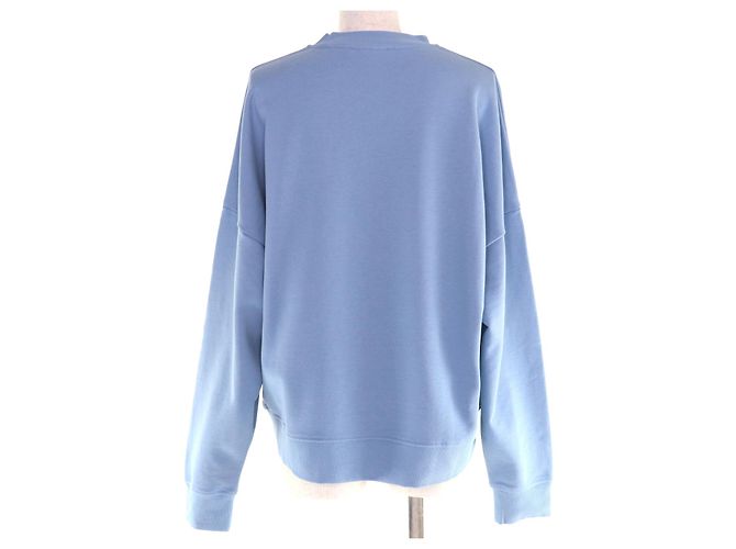 Max Mara WEEKEND MaxMara Sweatshirt aus Baumwolle mit Logo-Stickerei Blau - Ansicht 3