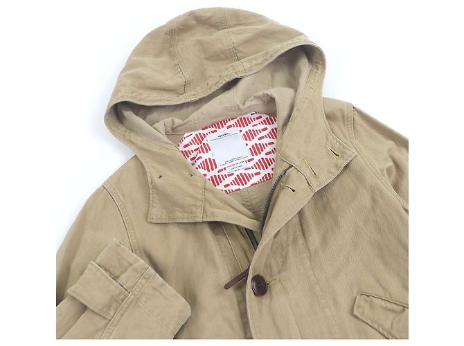 Cappotto VISVIM TOWNSEND COAT PRIME Cappotto in cotone Beige - vista 2