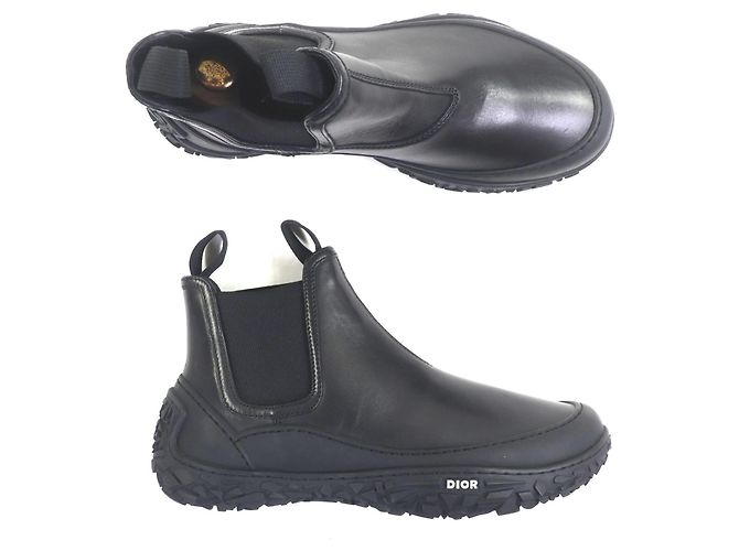 Dior B28 Lederstiefel Schwarz - Ansicht 6