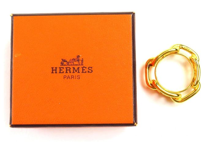 Ring Hermès Anello per foulard Lugate Hermes D'oro - vista 2