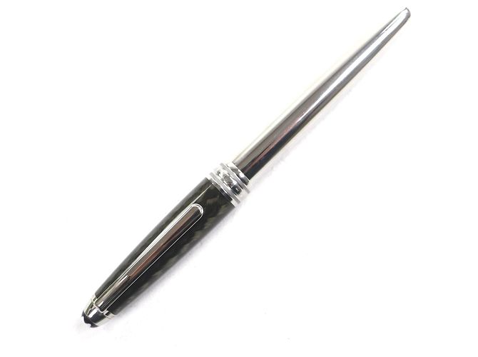 Penna a sfera Montblanc Meisterstück Solitaire Carbon Steel Argento - vista 2