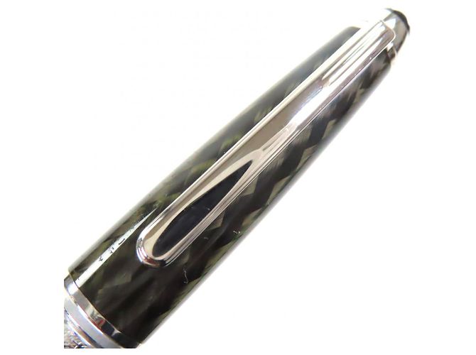 Penna a sfera Montblanc Meisterstück Solitaire Carbon Steel Argento - vista 5