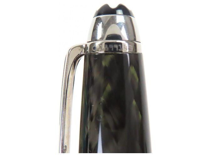 Penna a sfera Montblanc Meisterstück Solitaire Carbon Steel Argento - vista 8