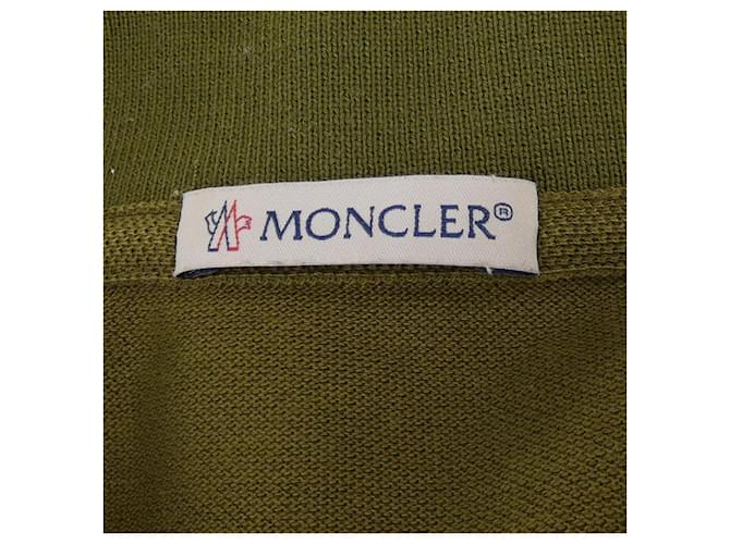 Polo de algodón Moncler Verde Caqui - vista 4