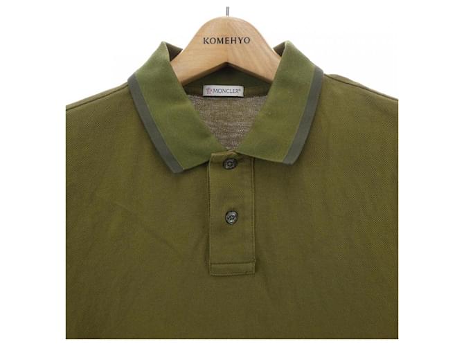 Polo de algodón Moncler Verde Caqui - vista 5