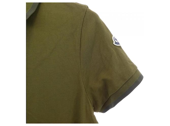 Polo de algodón Moncler Verde Caqui - vista 6