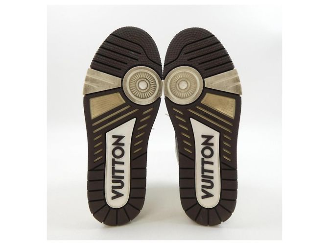 Sneakers Louis Vuitton LV Trainer Bianco - vista 4