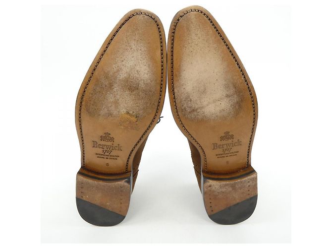 Autre Marque Scarpe stringate in pelle Berwick Marrone - vista 4