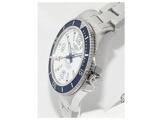 Breitling Superocean Uhr aus Edelstahl Weiß - Ansicht 4