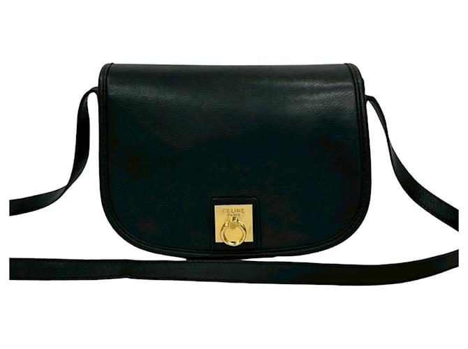 Céline Borsa a tracolla in pelle CELINE Nero - vista 2