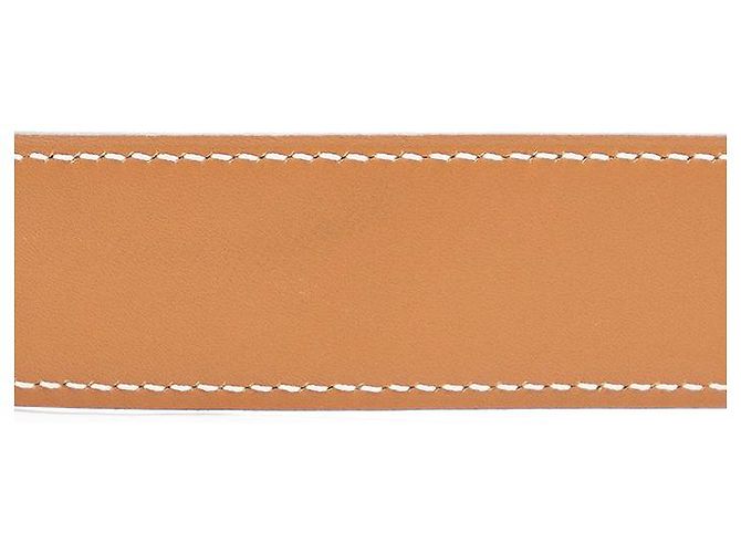 Hermès Cinturón de cuero Hermes Constance Castaño - vista 4