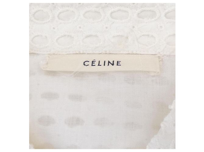 Céline Camisa de manga corta CELINE Blanco - vista 4