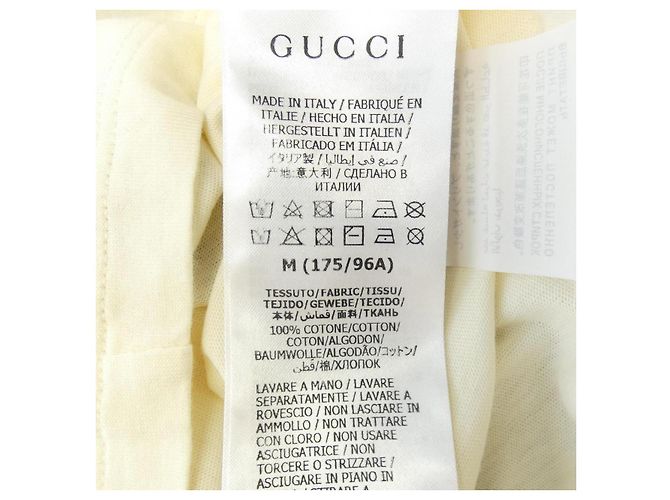 Camiseta de algodón Gucci Interlocking G Beige - vista 3