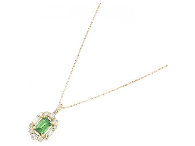 Autre Marque Collana in granato e diamanti Au750 D'oro - vista 2