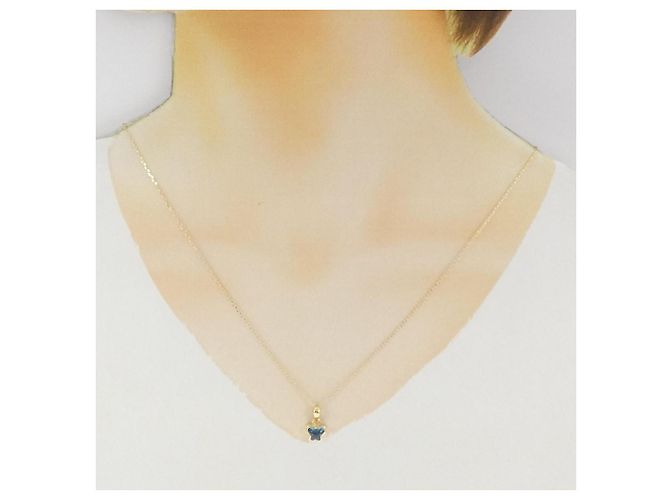 Autre Marque Collana in topazio blu Au750 D'oro - vista 6