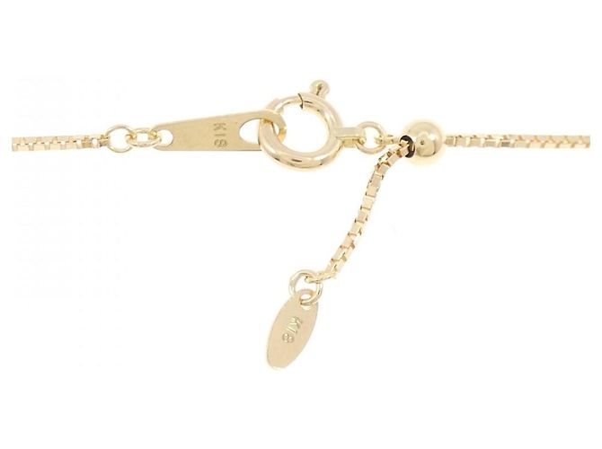 Autre Marque Collana Fiore Peridoto Pt900 K18YG Verde - vista 5