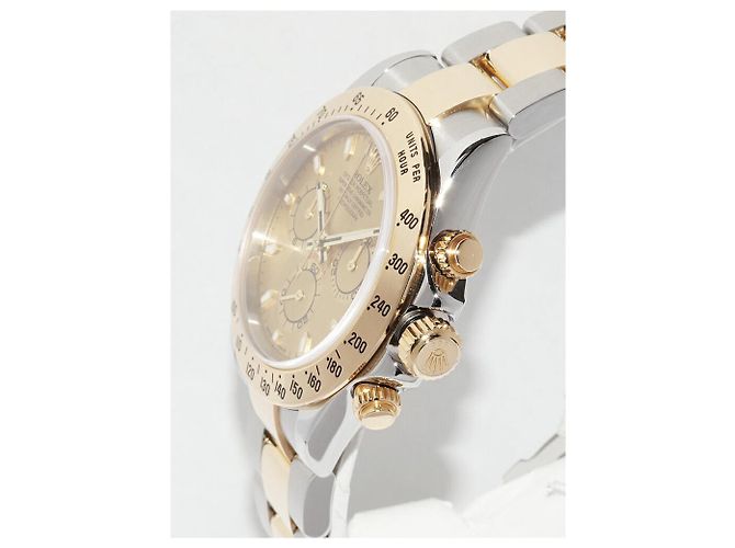 Rolex Daytona Au750 Stainless Steel Chronograph Golden - Ansicht 4