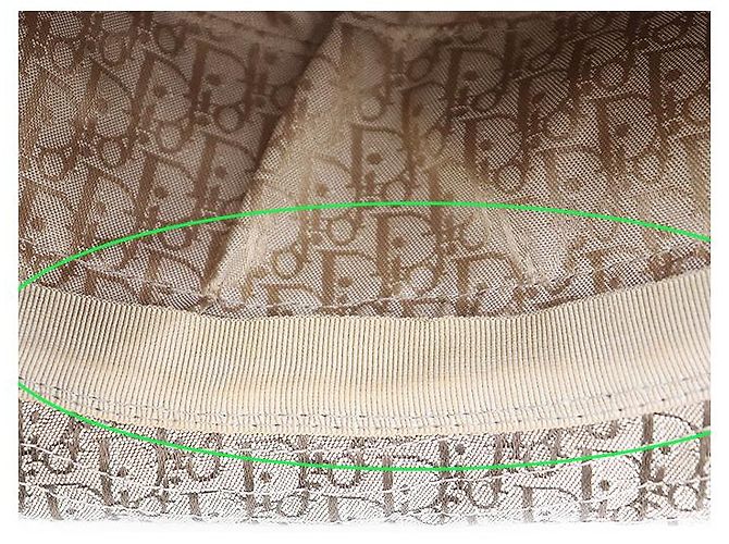 Cappello in misto cotone Oblique Trotter Christian Dior Marrone Multicolore - vista 7