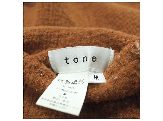 Autre Marque tone TO-AW15-KT02 Maille en laine Marron - vue 6