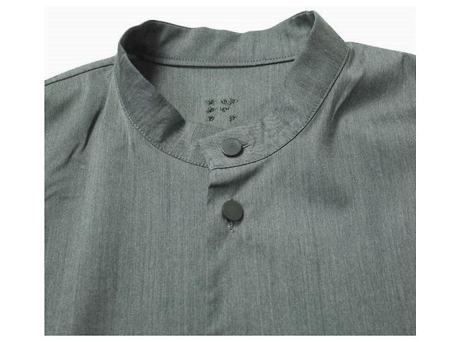 Autre Marque neverlamp STAND COLLAR SHIRT Hemd Wolle Polyester Braun - Ansicht 3