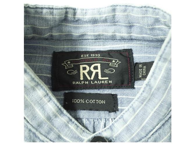 Ralph Lauren Vestido de algodón a rayas RRL Azul - vista 3