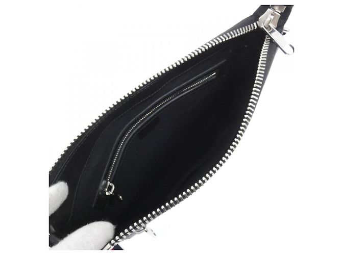 Borsa a tracolla Gucci GG Supreme nera e grigia Marrone Nero - vista 8