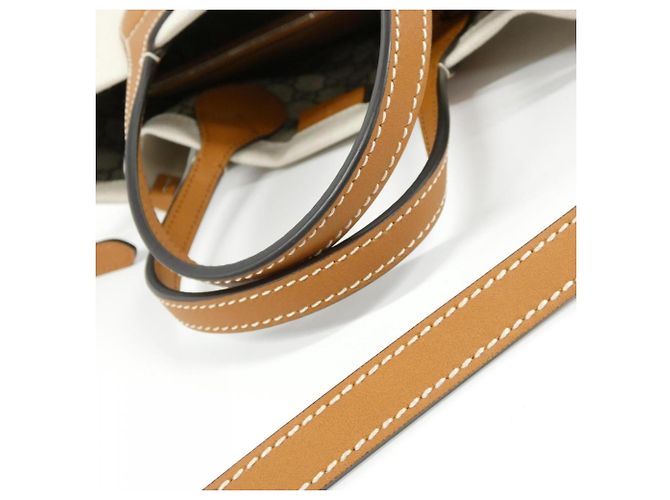 Borsa Pouch Gucci 772144 FACUL Beige Marrone chiaro - vista 5