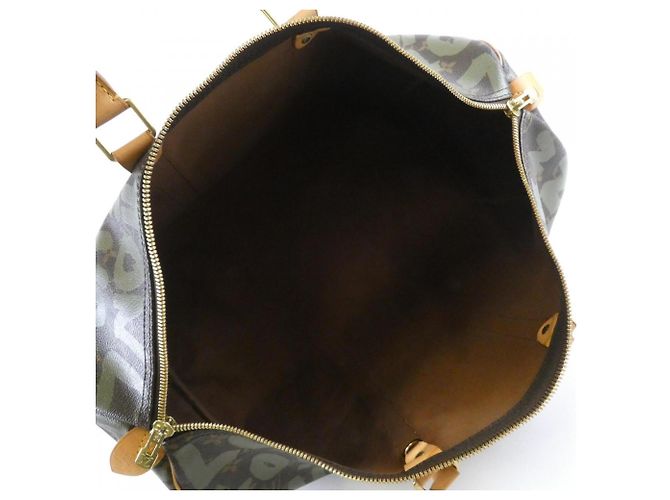 Borsa Boston Louis Vuitton Monogram Graffiti Keepall 50cm Marrone Cachi - vista 9