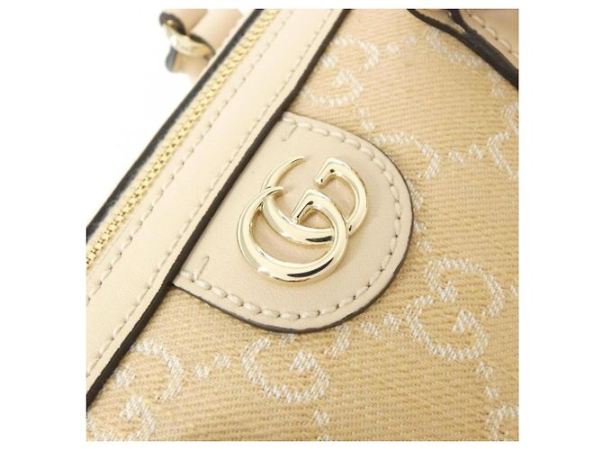 Borsa Boston Ophidia Gucci Beige - vista 5