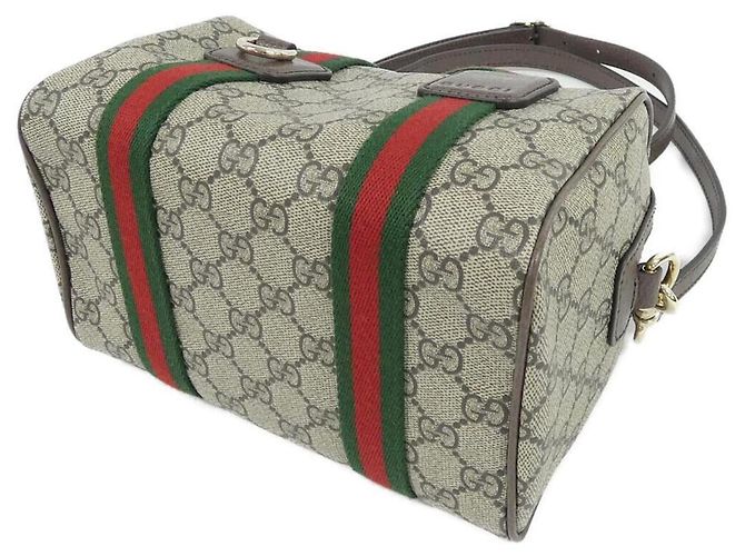 Gucci Ophidia 859975 FACHL Boston Bag Brown Beige - view 3