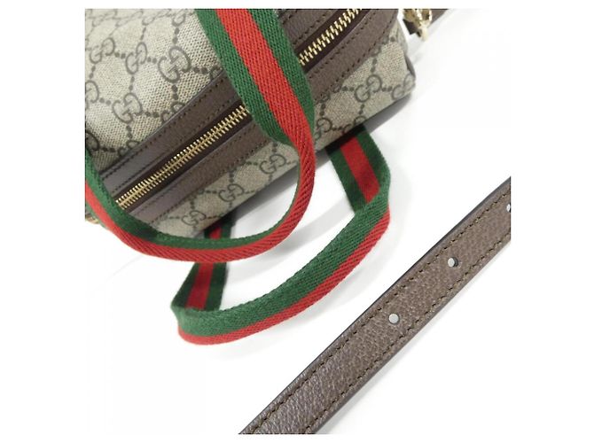 Gucci Ophidia 859975 FACHL Boston Bag Brown Beige - view 5