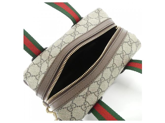 Gucci Ophidia 859975 FACHL Boston Bag Brown Beige - view 6