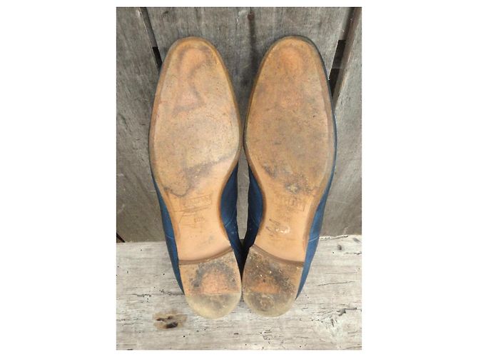 Autre Marque Scarpe Oxford Fratelli Rossetti in pelle blu - vista 6