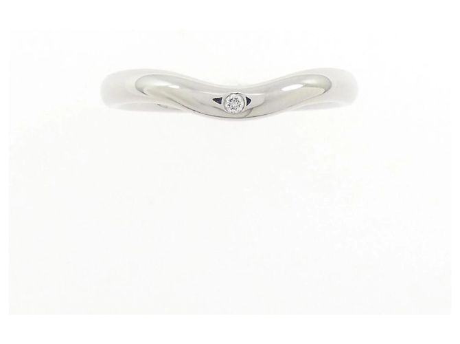 Anello Tiffany & Co. curvo in platino 1P - vista 2