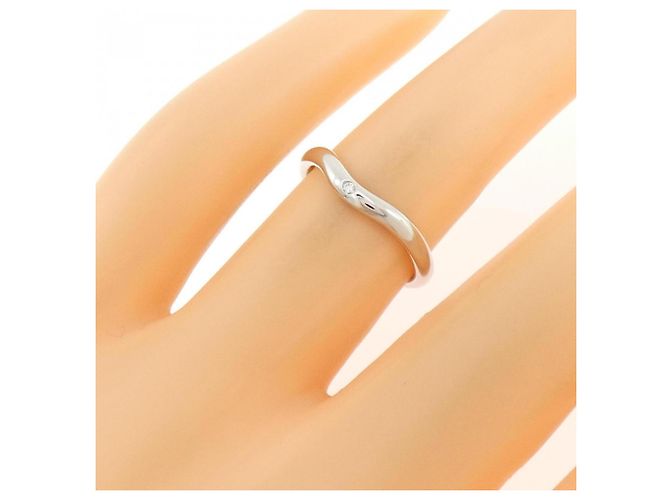 Anello Tiffany & Co. curvo in platino 1P - vista 5