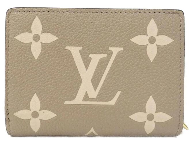 Portafoglio Louis Vuitton Bicolor Monogram Empreinte Claire Beige Grigio - vista 2