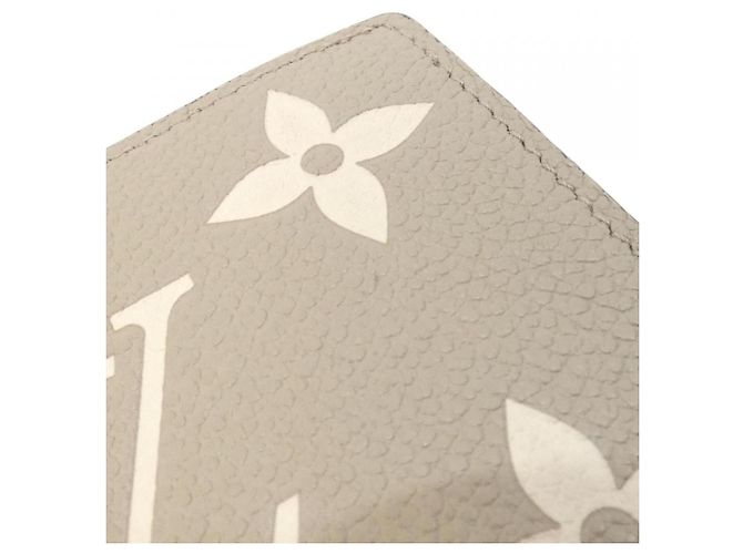 Portafoglio Louis Vuitton Bicolor Monogram Empreinte Claire Beige Grigio - vista 5